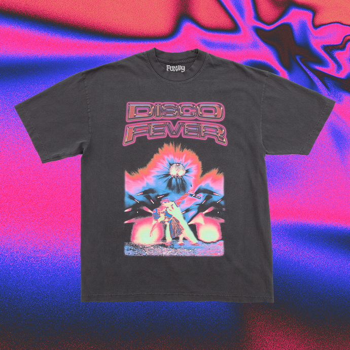 DISCO FEVER T-SHIRT - VINTAGE BLACK