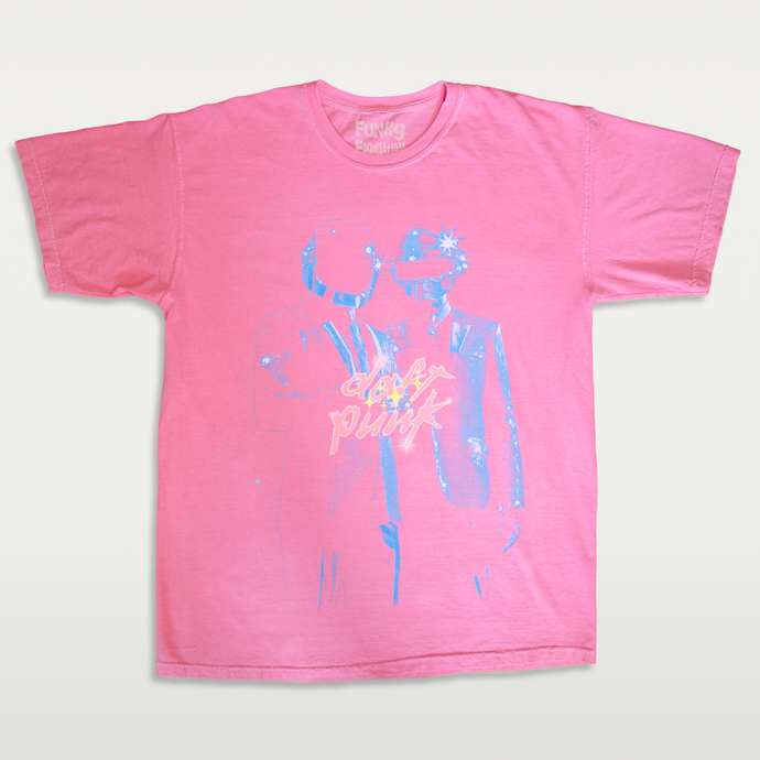 DAFT PUNK SHORT SLEEVE T-SHIRT PINK